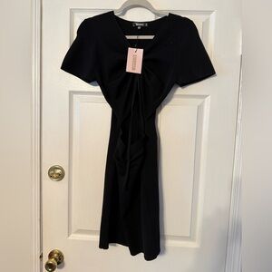 Missguided+ Black Midi Dress
